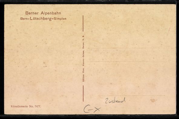 Cartoline postali: Frutigen, Bahnhof auf der Lötschbergbah – Usato da Berlin venduto da bartko-reher 1