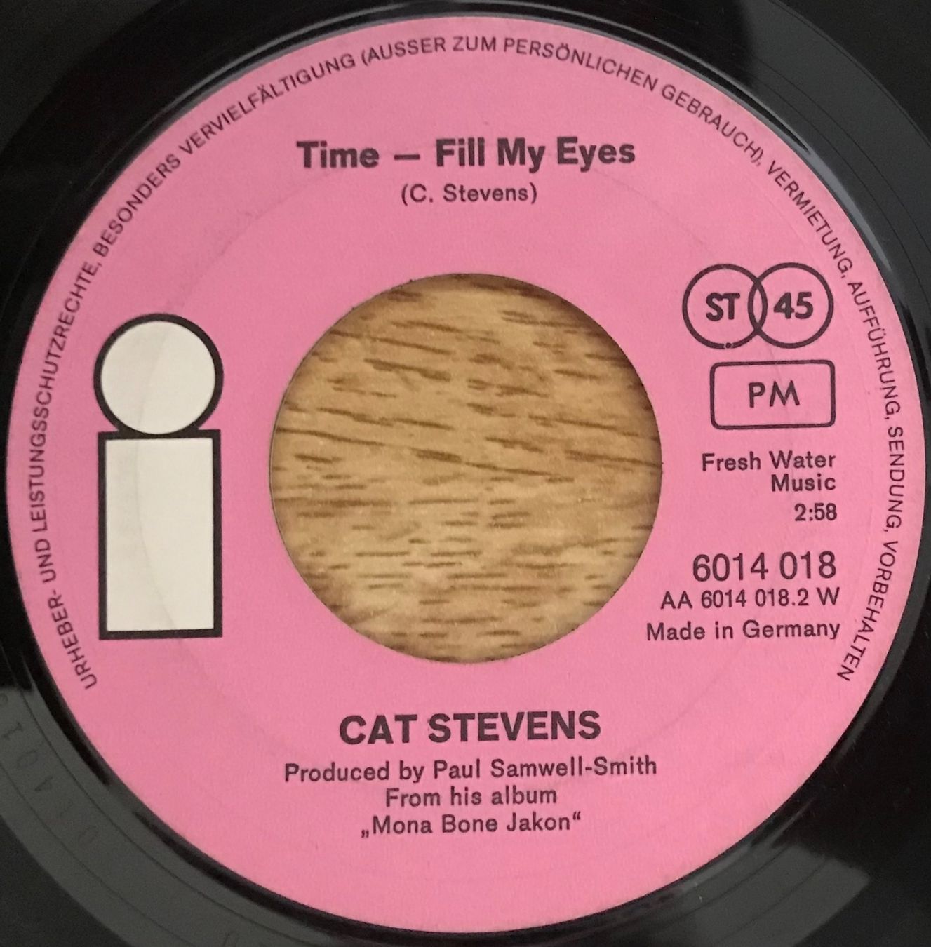 Dischi in vinile: CAT STEVENS - TIME - FILL MY EYES – Usato da Bussigny venduto da vinyl-pas-cher 2