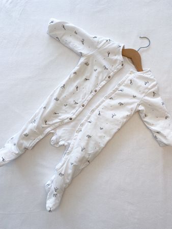 Animal Print Baby Sleepsuit - Size 6-9 Months
