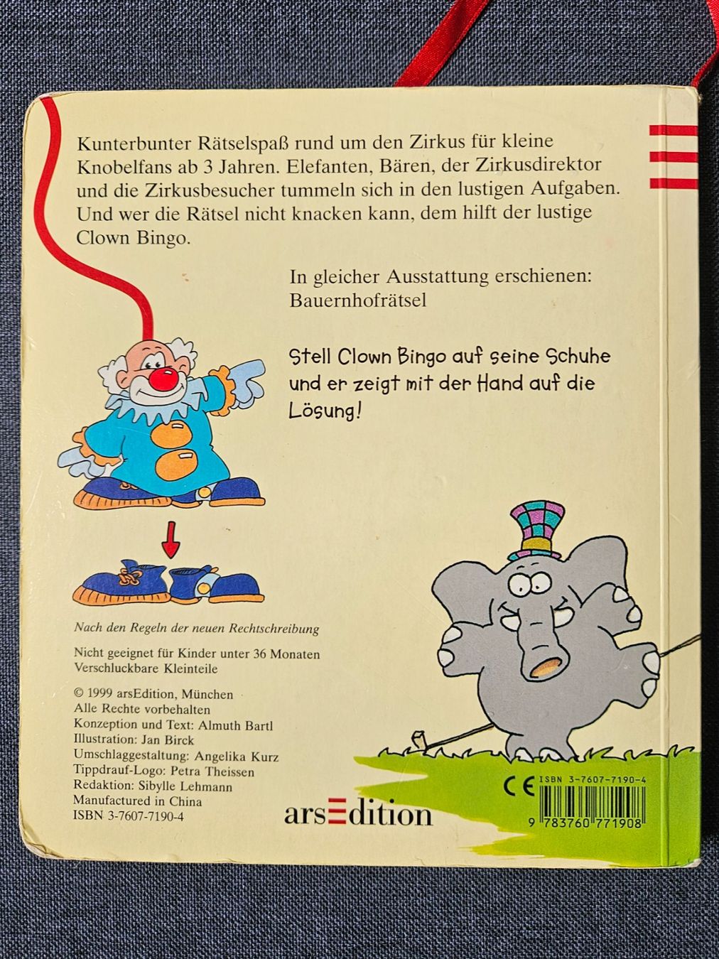 Livres: Tipp drauf: Zirkusrätsel – D'occasion à Worb par jun_fj8w 3