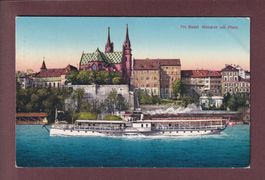 BASEL - Münster - Schiff - 1925