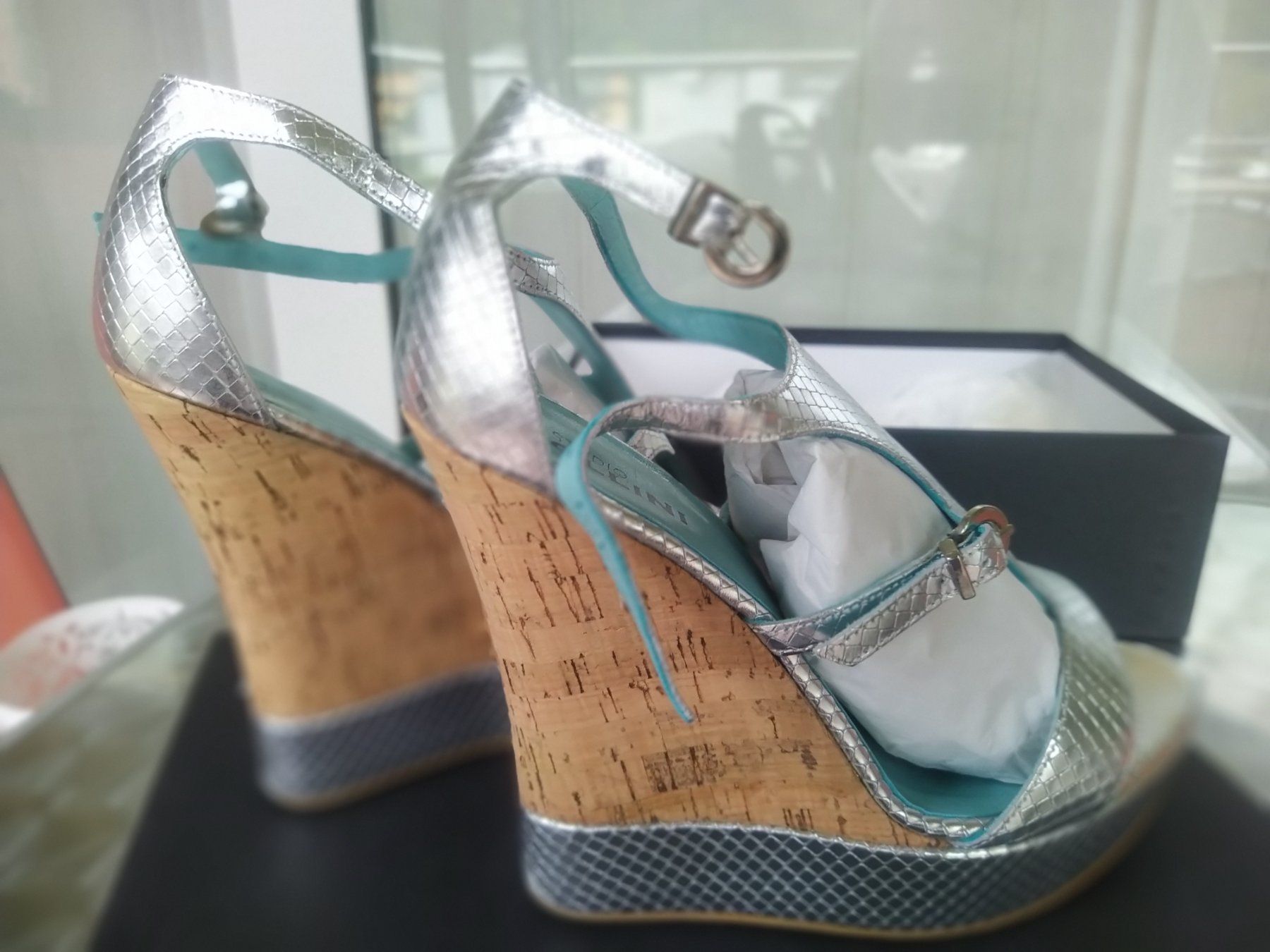 Damenschuhe: Pumps Studio Pollini silver 38,5 – Gebraucht aus Figino von Palotta 5