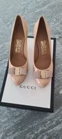 Salvatore FERRAGAMO Schuhe GR 37,5 S 7 Neue mit Gucci Karton