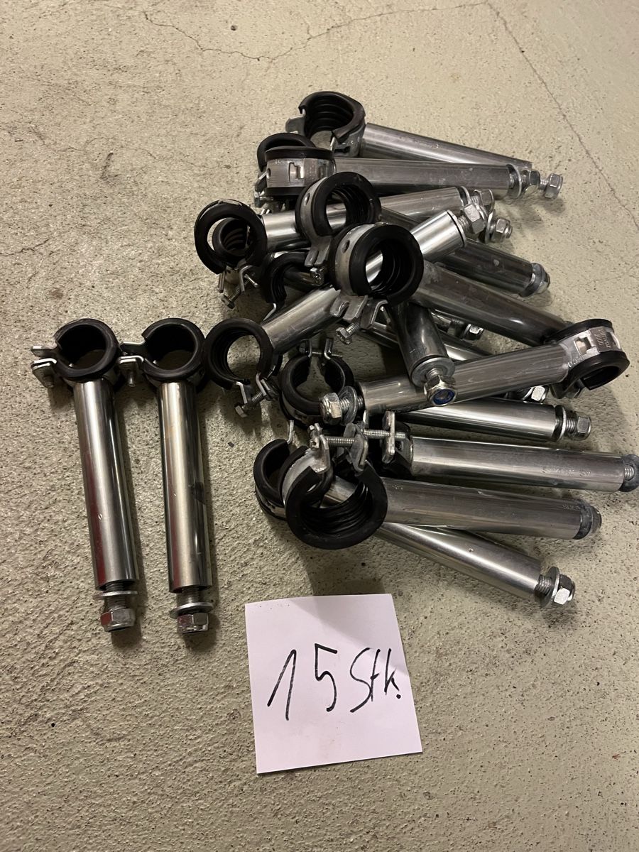 Eisenwaren: 15 Stk. Distanzstücke mit Schellen 19 cm – Gebraucht aus Rüti ZH von Walti0 1