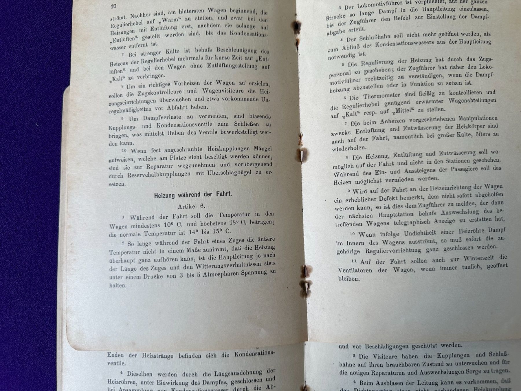 Documents: SBB, Uraltes SBB-Reglement (1904) – D'occasion à Zürich par Linthi1 6