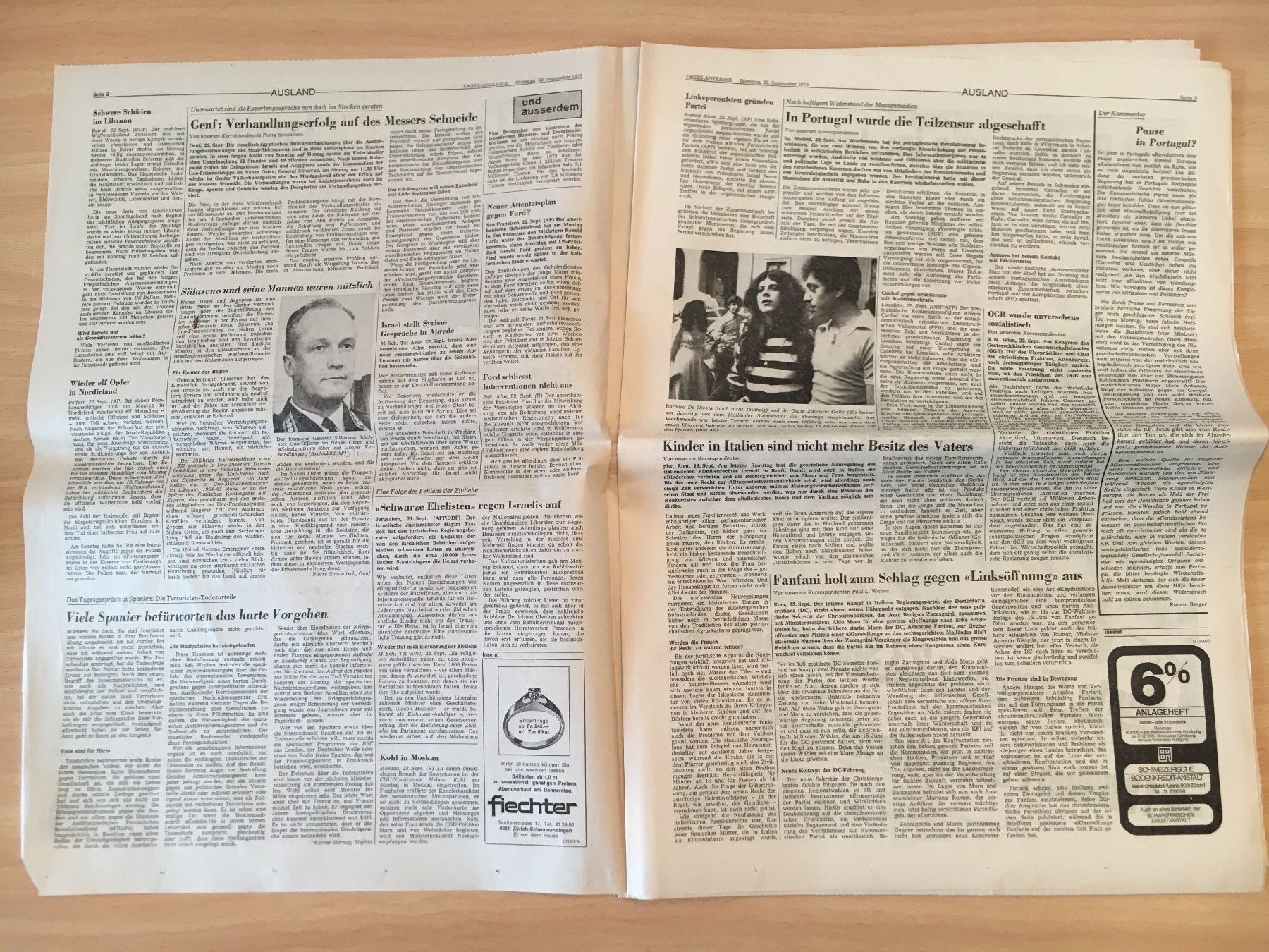 Zeitschriften & Magazine: Tagesanzeiger vom 23. September 1975 – Gebraucht aus Luzern von Jiggy_8898 1