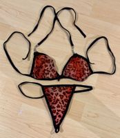 SEXY DESSOUS SET (2 PCS) "LEOPARD ROT"