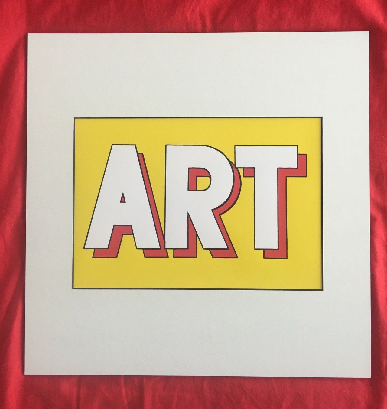 Grafica & Litografie: Roy Lichtenstein  "ART"   MEHRFARBENDRUCK – Usato da Nennigkofen venduto da Sommersonnen