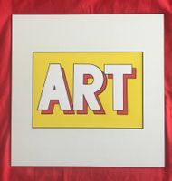 Roy Lichtenstein  "ART"   MEHRFARBENDRUCK