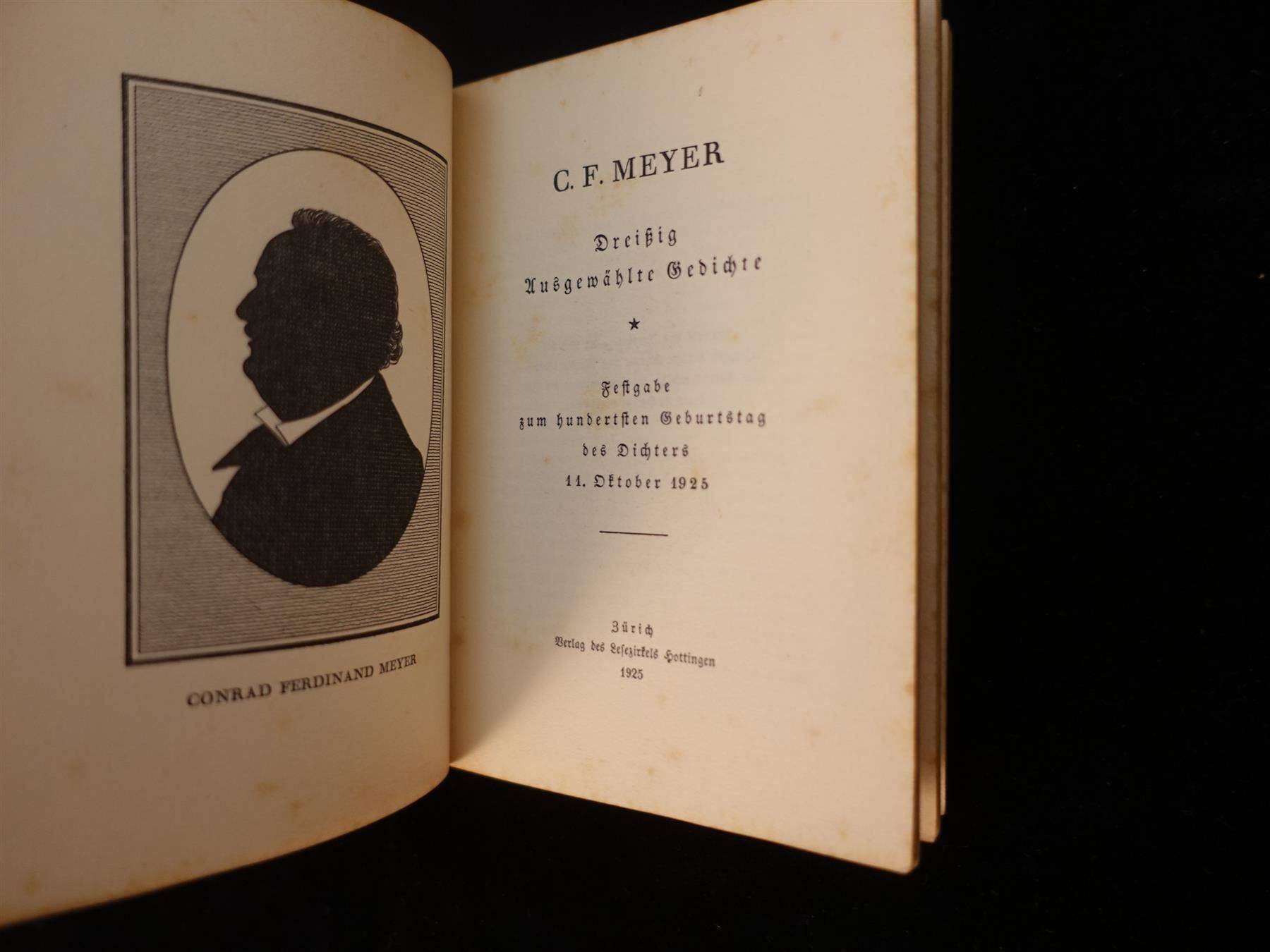Alle Münzen: C.F. Meyer Gedenkschrift 1925 – Gebraucht aus Gutenswil von Optico 2