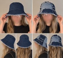 Jeans-Fischerhut / Bucket Hat – 2er-Set