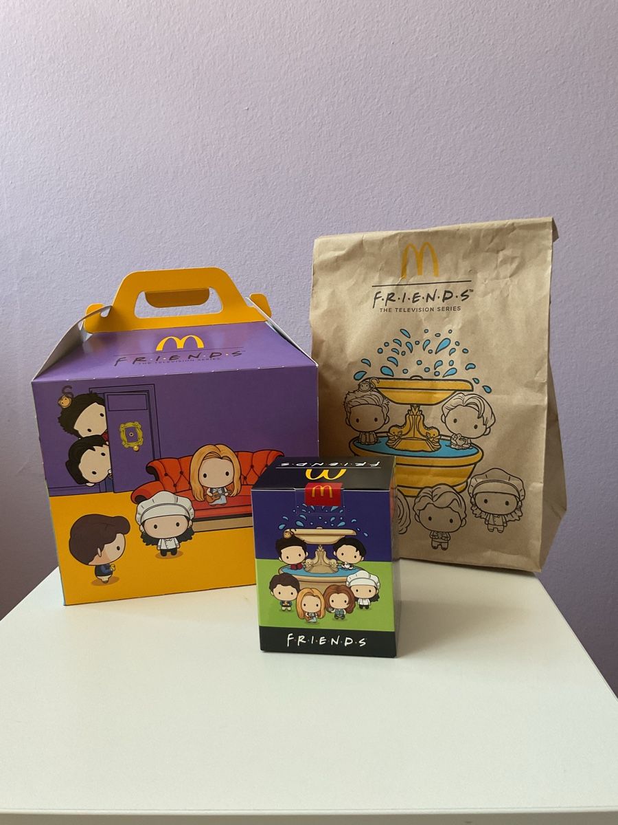 Mc Donald's Giocattoli: McDonald's Friends Happy Meal Set – Nuovo e nell'imballaggio originale da Märstetten venduto da beatbusi