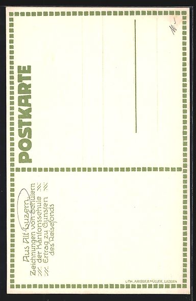 Cartes postales: Luzern, Hof in der Kunstgewerbeschule – D'occasion à Berlin par bartko-reher 1