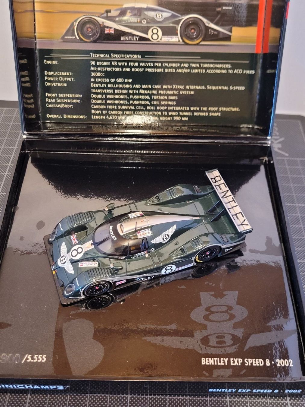 Bentley Modellini d'auto: Bentley Exp  Speed 8 - 2002 – Nuovo e nell'imballaggio originale da Chézard-St-Martin venduto da AlPat-Collections 4