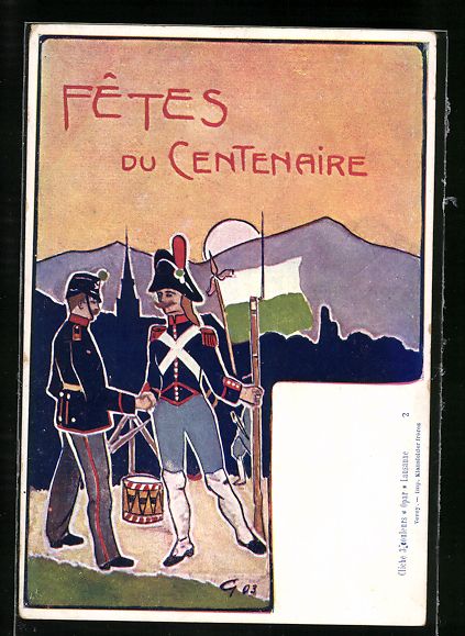 Ansichtskarten: Lausanne, Fetes du Centenaire, Schweizer – Gebraucht aus Berlin von bartko-reher