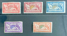 Frankreich, Freiheit & Frieden,1900-1920, 5 Werte (*, Falz)