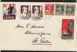#Top-Brief Pro Juv . Nr.J5 2er + J6 und Soldatenmarken 1 WK