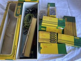 Minitrix N Zubehör Konvolut Schaltpulte Kabel Schienen