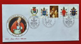 VATIKAN ITALIA CENTENARIO NASCITA PAPA PAOLO VI 1997 FDC
