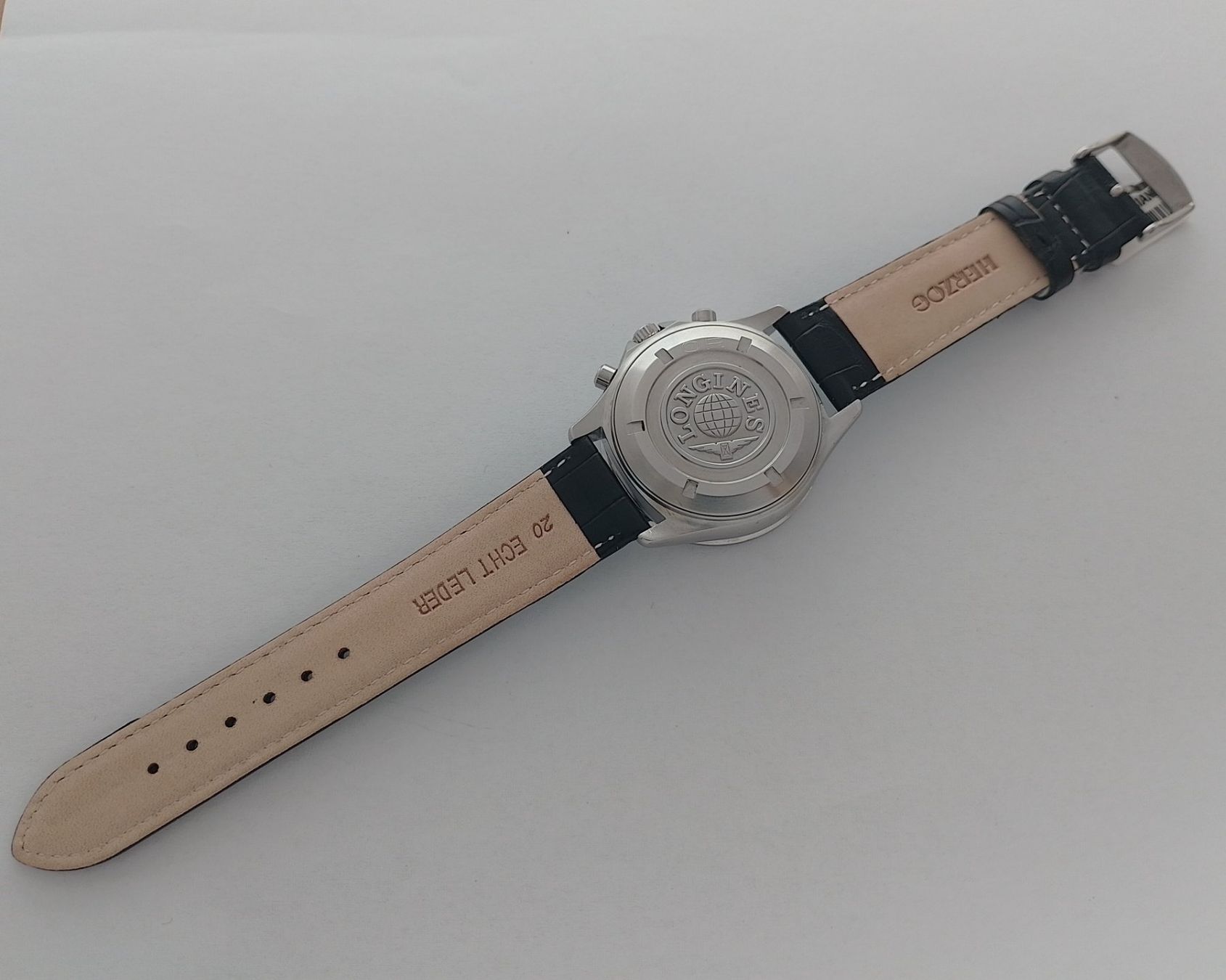Longines Orologi: Longines Admiral 5-Star Chronograph Automatic (Ref L3.603.4) – Usato da Basel venduto da Givens_Watches 6