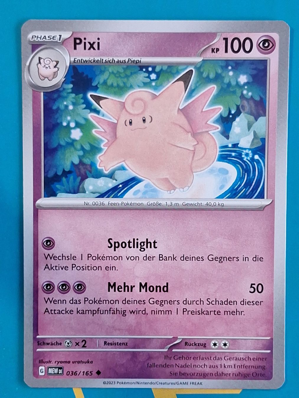 Pokémon Sammelbilder & Trading cards: Pixi - DEUTSCH Mew 151 - #2.8 – Gebraucht aus Altstätten SG von GGsGameshop