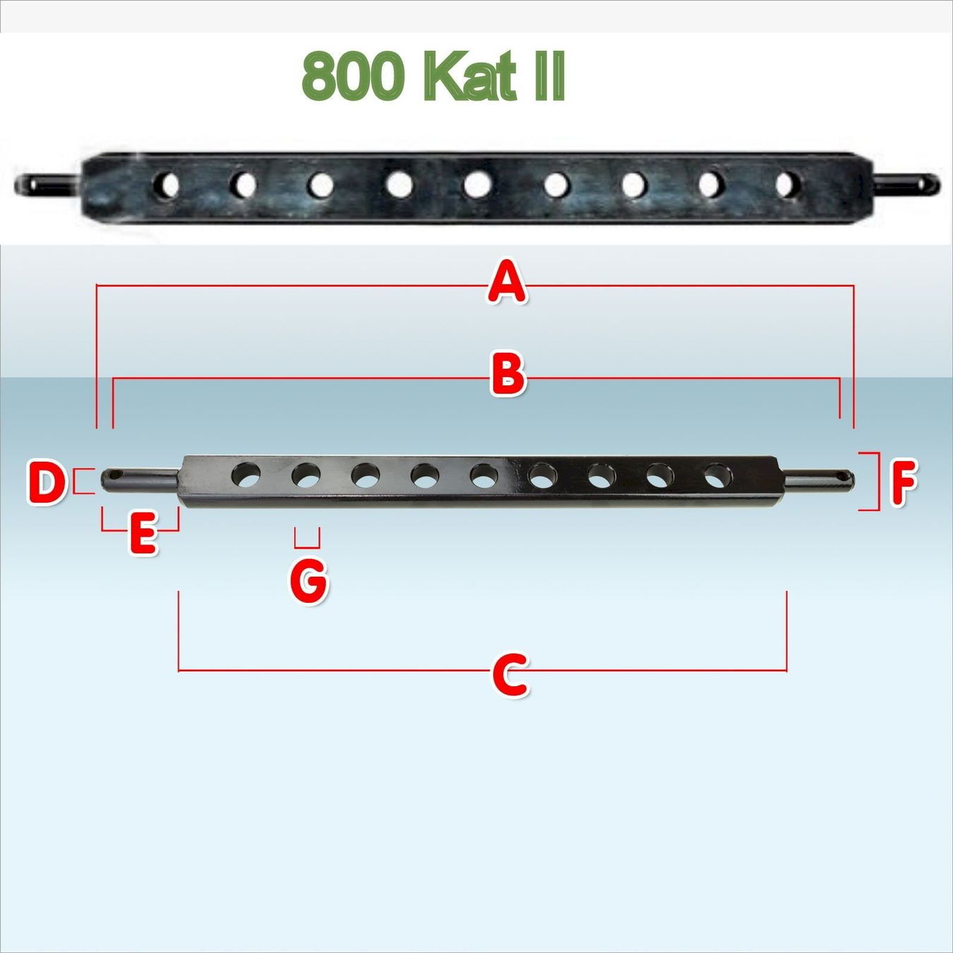 Tutti gli attrezzi: Ackerschiene Kat. II 800mm – Nuovo e nell'imballaggio originale da Bottighofen venduto da zaap