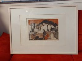 Franz Karl OPITZ gerahmter Kunstdruck, signiert/nummeriert