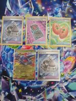 5 deutsche Pokemonkarten zusammen als Konvolut