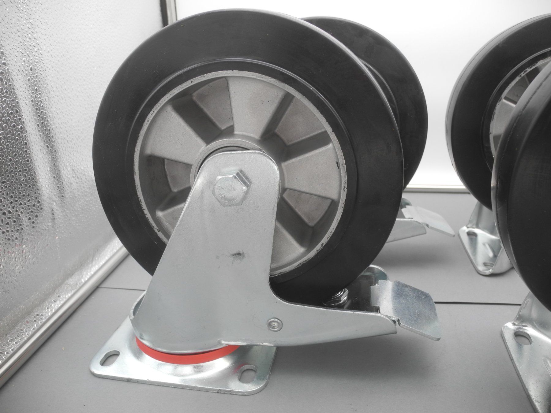 Altro per stoccaggio & trasporto: 4x Schwerlastrollen Lenkrollen Räder Container 400kg pro Rad – Nuovo e nell'imballaggio originale da Kottwil venduto da Crazyrolf 6