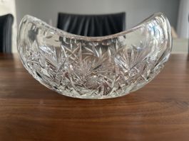 Kristall Schale, Bleikristall Schliff, Vintage Zustand