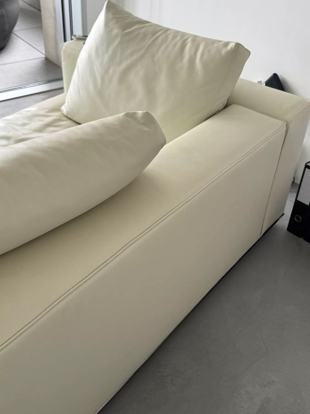 Minotti Divani: Minotti Hamilton Leder Sofa – Usato da Andermatt venduto da sunshine2025 2