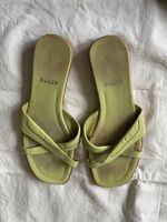 Bally Pantoletten, Gr. 37, hellgrün - Sommer kann kommen!
