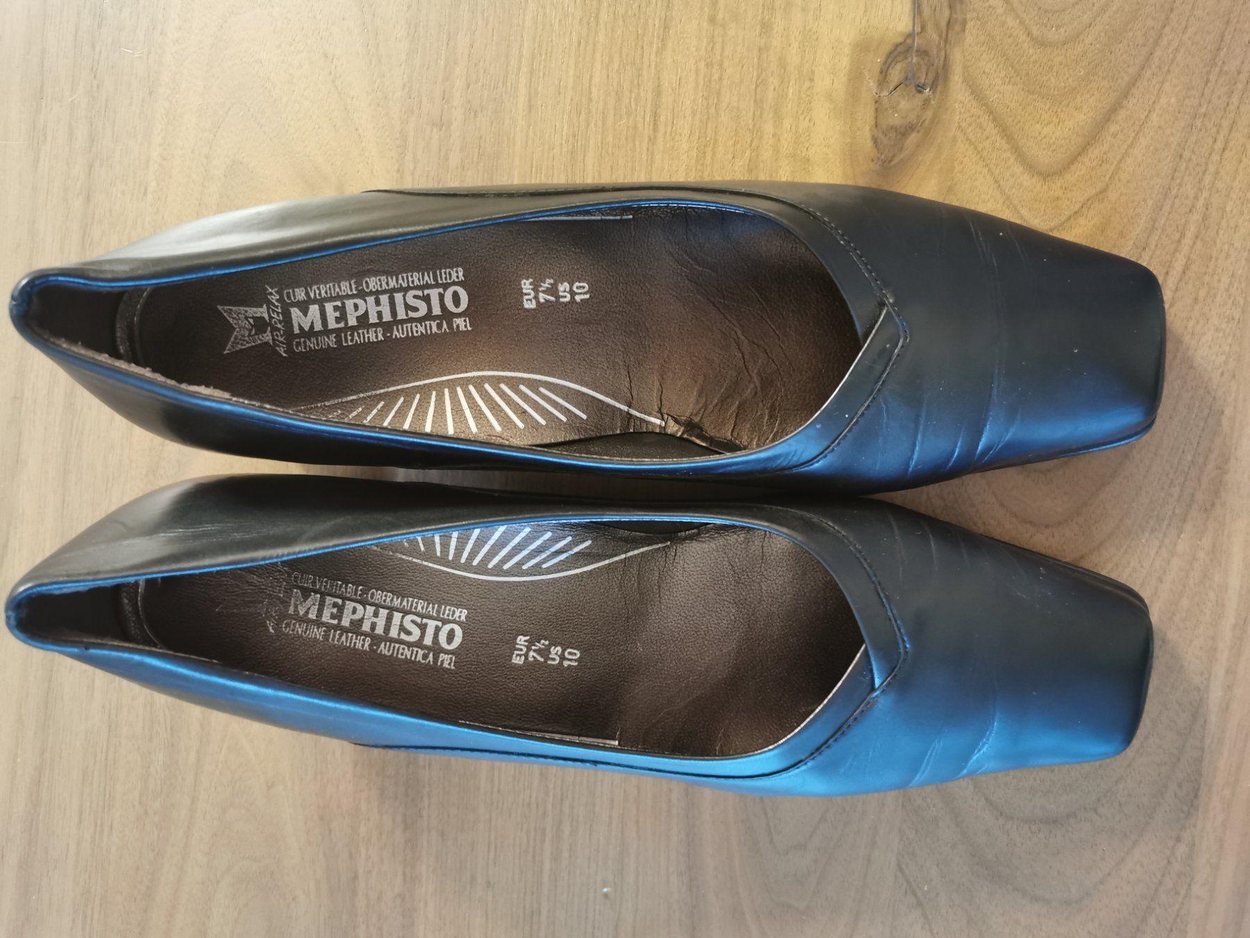 Mephisto Scarpe da donna: Damenschuhe Leder Mephisto Gr. 41, schwarz – Usato da Greifensee venduto da Lotusblume3 9