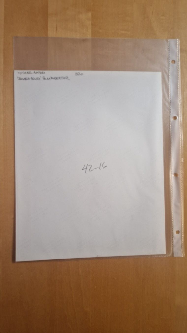 Autografi: Michael Apted, Original Autogramm mit Zertifikat – Usato da Salmsach venduto da aacs65 1