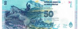 Argentinien 50 Pesos, 2015, P-362, COMM., UNZ