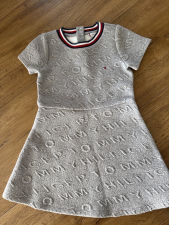 Tommy Hilfiger Kleid grau Muster Grösse 92 gebraucht