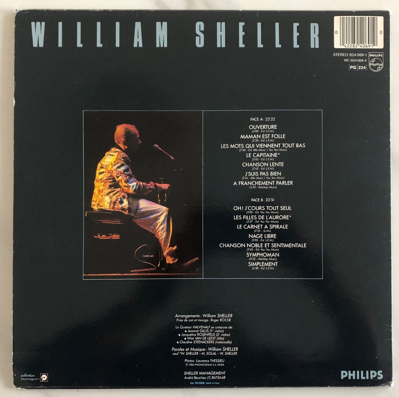 Dischi in vinile: WILLIAM SHELLER - OLYMPIA 1984 – Usato da Poliez-Pittet venduto da Newtown-Records 1