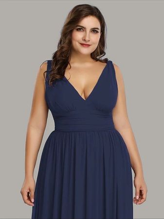 AbendKleid in Dunkelmarine u/o Regentschaft Übergrösse
