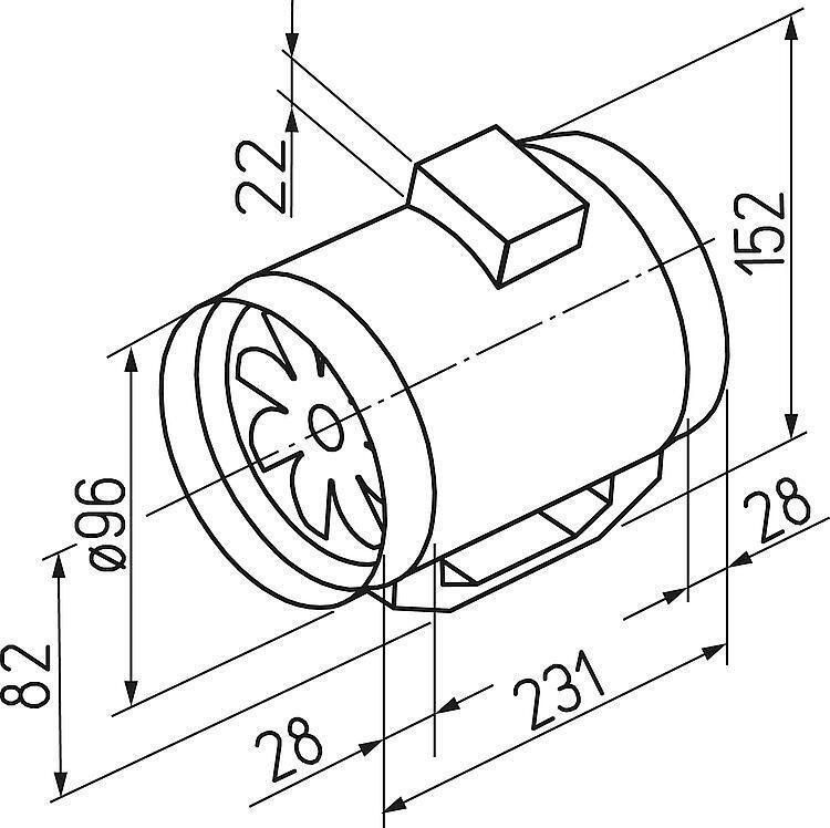 Helios Ventilatoren: Helios MultiVent MV 150 Rohrventilator – Neu und originalverpackt aus Bottighofen von zaap 3
