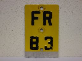 FR 83 VELONUMMER - FAHRRADSCHILD - MOFANUMMER