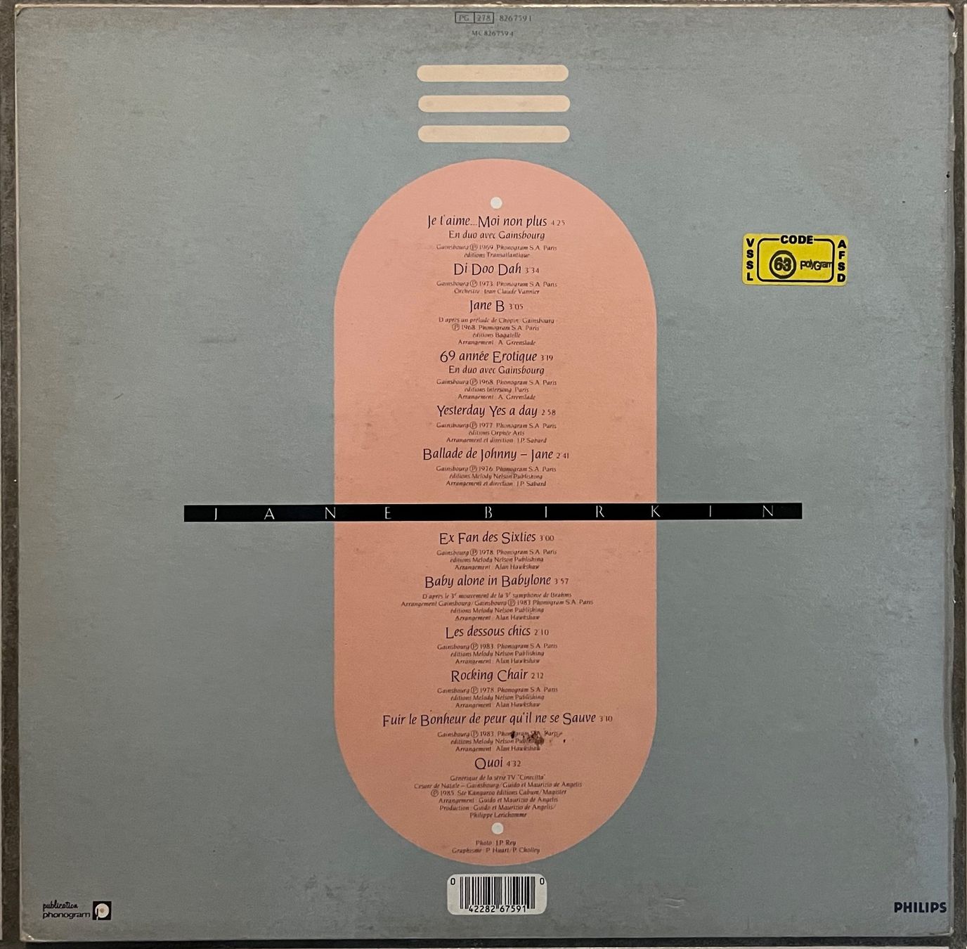 Dischi in vinile: JANE BIRKIN - QUOI - 33 Tours – Usato da Bussigny venduto da vinyl-pas-cher 1