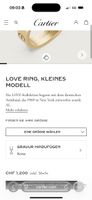 Cartier Love Ring Kleines Modell