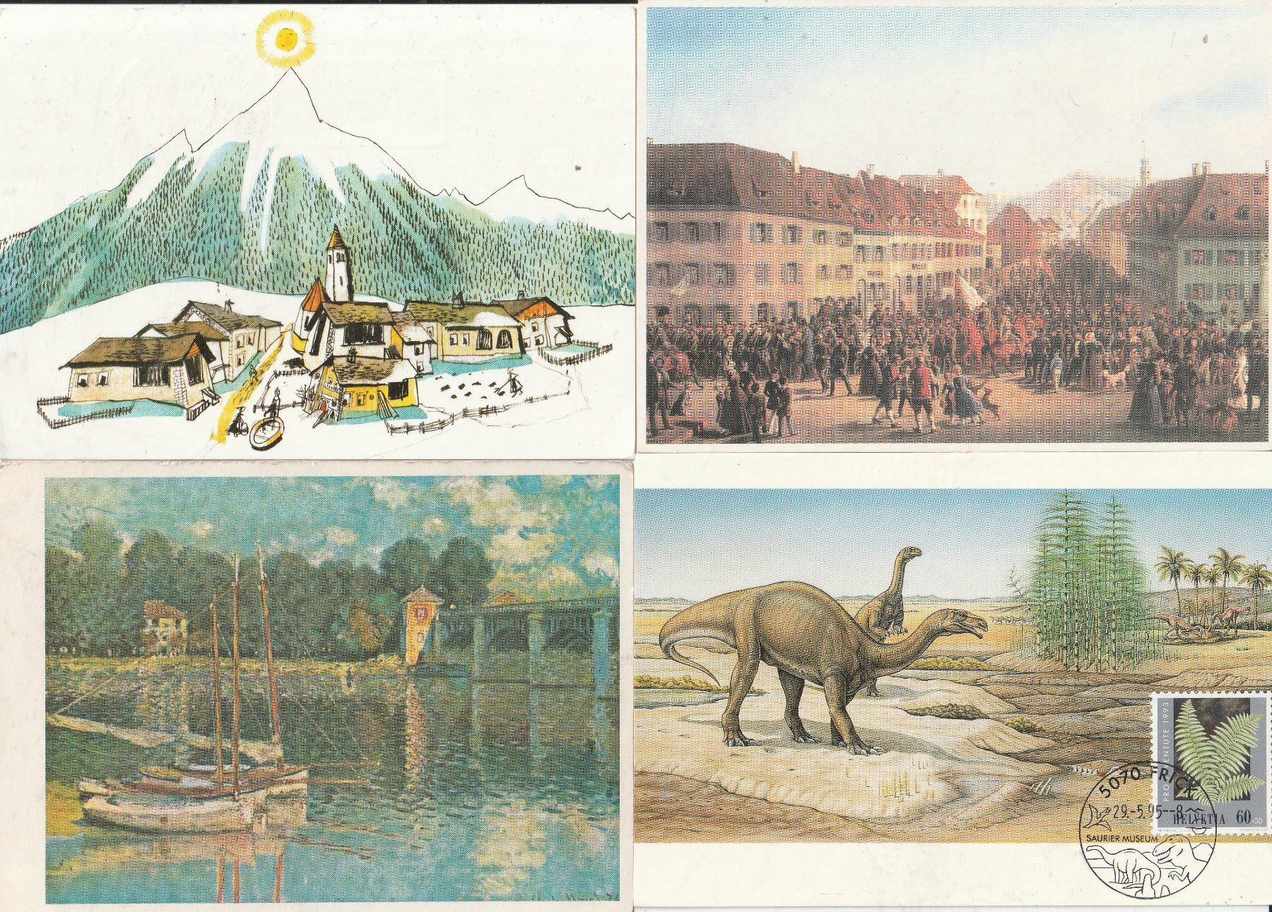 Ansichtskarten: 40 Kunst - Grusskarten etc – Gebraucht aus Lumbrein von made02 2