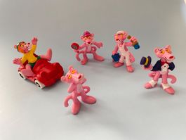 5x 80er Paulchen Panther Pink Panther Comic Figur Auto Bully