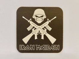 Bierdeckel IRON MAIDEN Bier Untersetzer Vintage Rarität