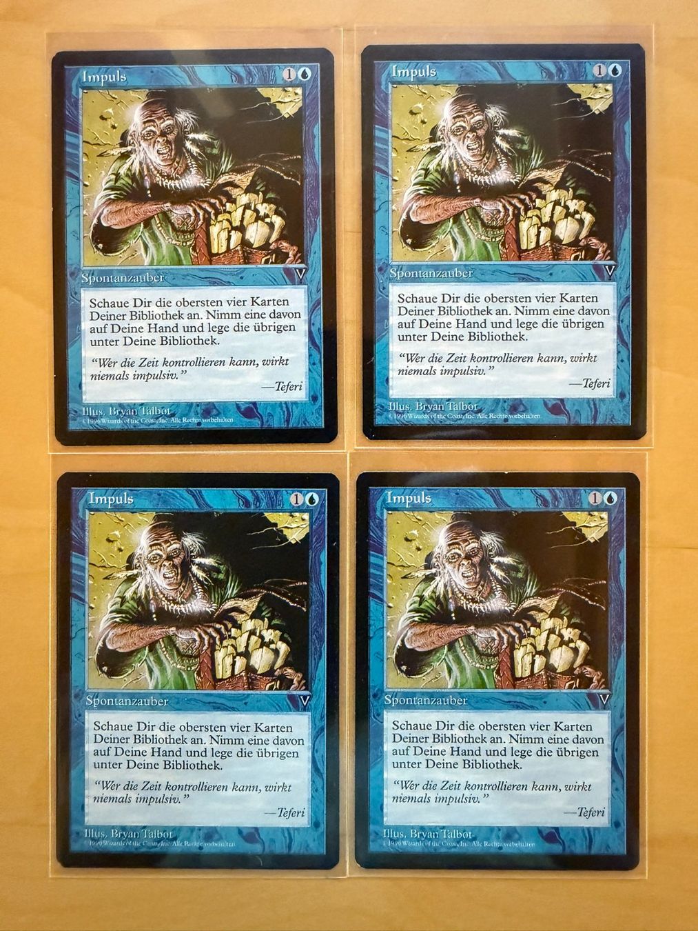 Magic The Gathering Carte collezionabili: 4x Impuls // Visions // Visionen // Magic – Usato da Binz venduto da Tempelritter