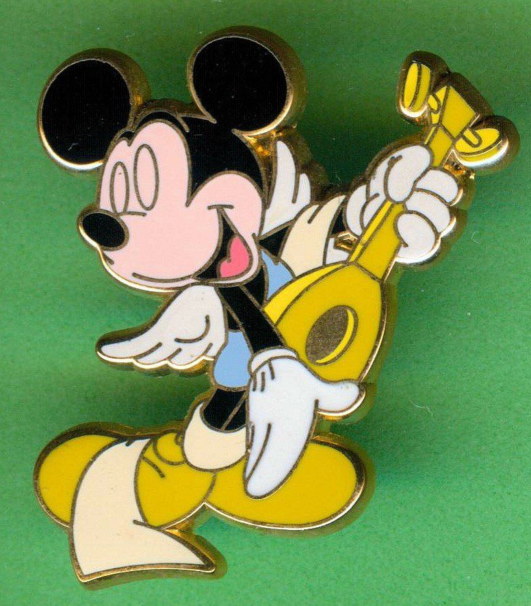 Disney Placchette & Badge: Disney   MICKEY  Engel – Usato da Winterthur venduto da Sammleroase