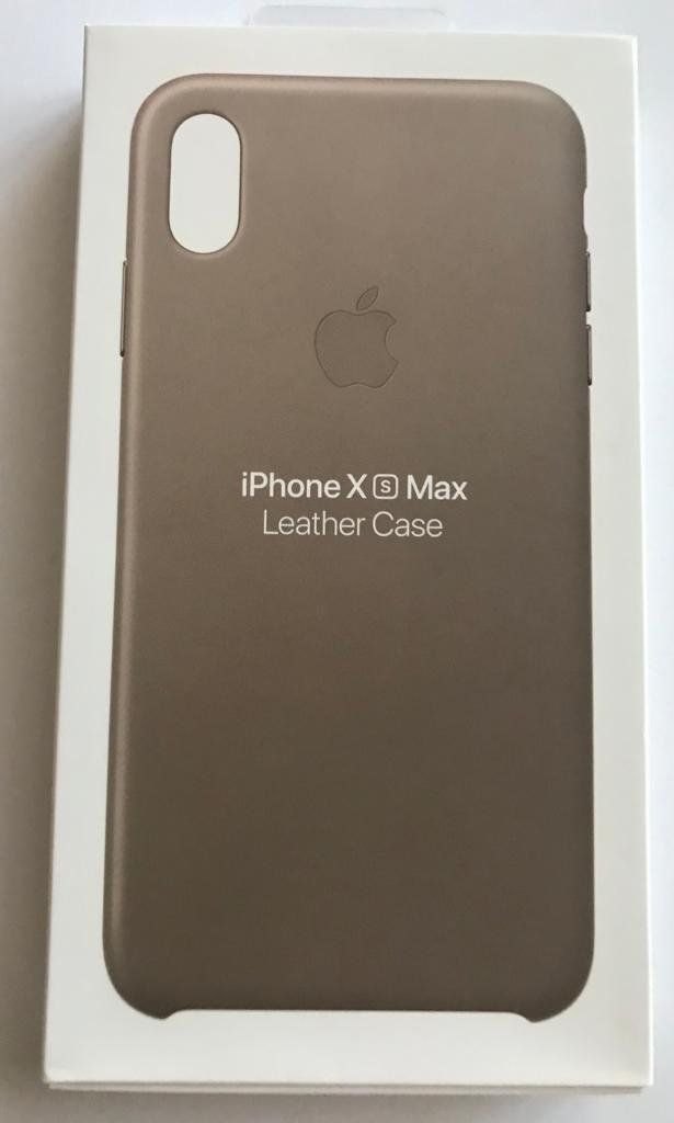 Apple Cover & Protezioni schermo: Apple - iPhone Xs Max Echtleder Hülle Taupe – Nuovo (secondo la descrizione) da Bassersdorf venduto da maga1g