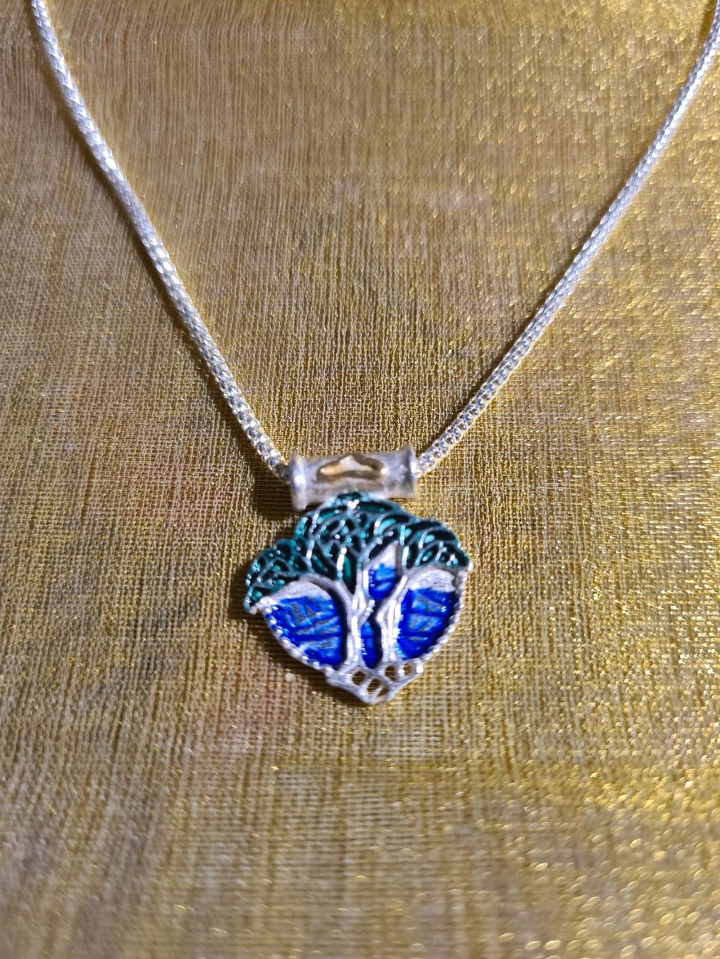 Ketten: Wunderschönes Collier echtes Silber Email kunstvoll – Neu (gemäss Beschreibung) aus Basel von ivoli 2