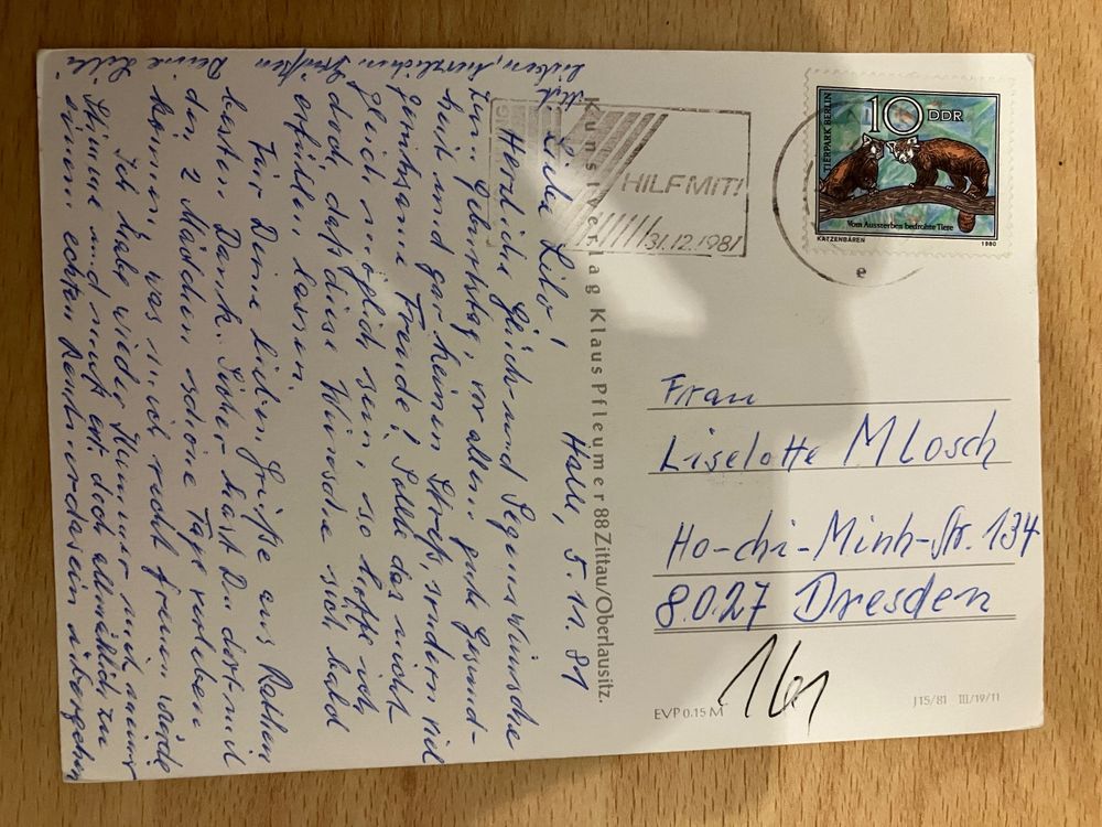 Herzliche Glückwünsche zum Geburtstage DDR Briefmarke Kaufen auf Ricardo
